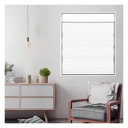DEZ Furnishings Cordless Blackout Roman Cellular Shade, White