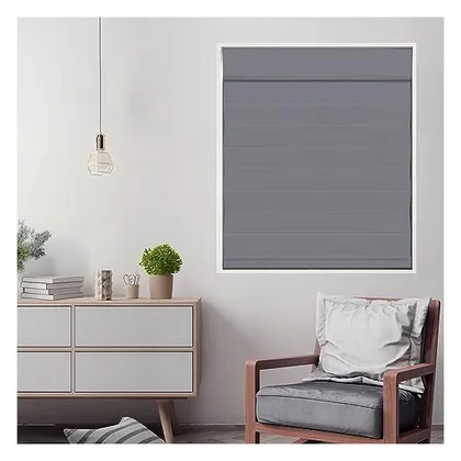 DEZ Furnishings Cordless Blackout Roman Cellular Shade, Gray